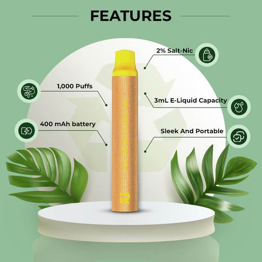 Revolution Air - Watermelon Banana: Eco Friendly Disposable Vape Pen