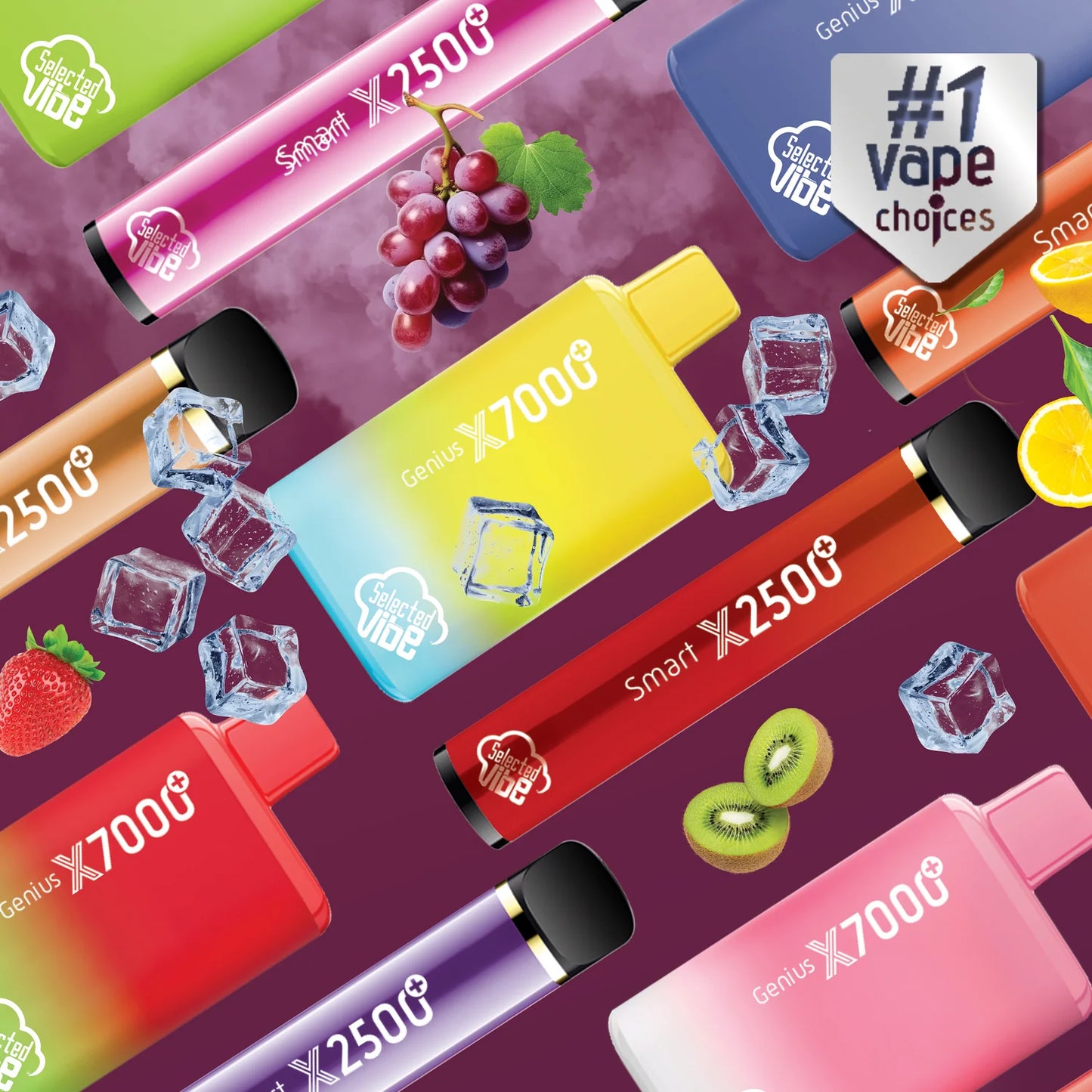 Selected Vibe Genius Vape X7000 Puffs Disposable