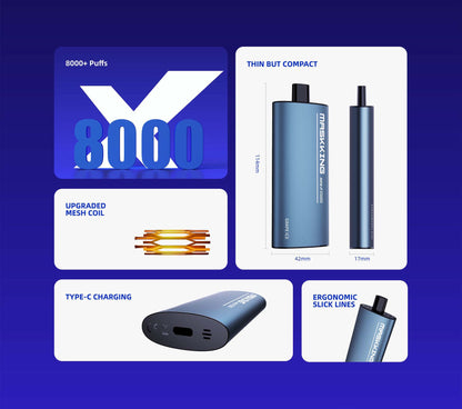 Maskking Vape Apex 8,000 Puffs
