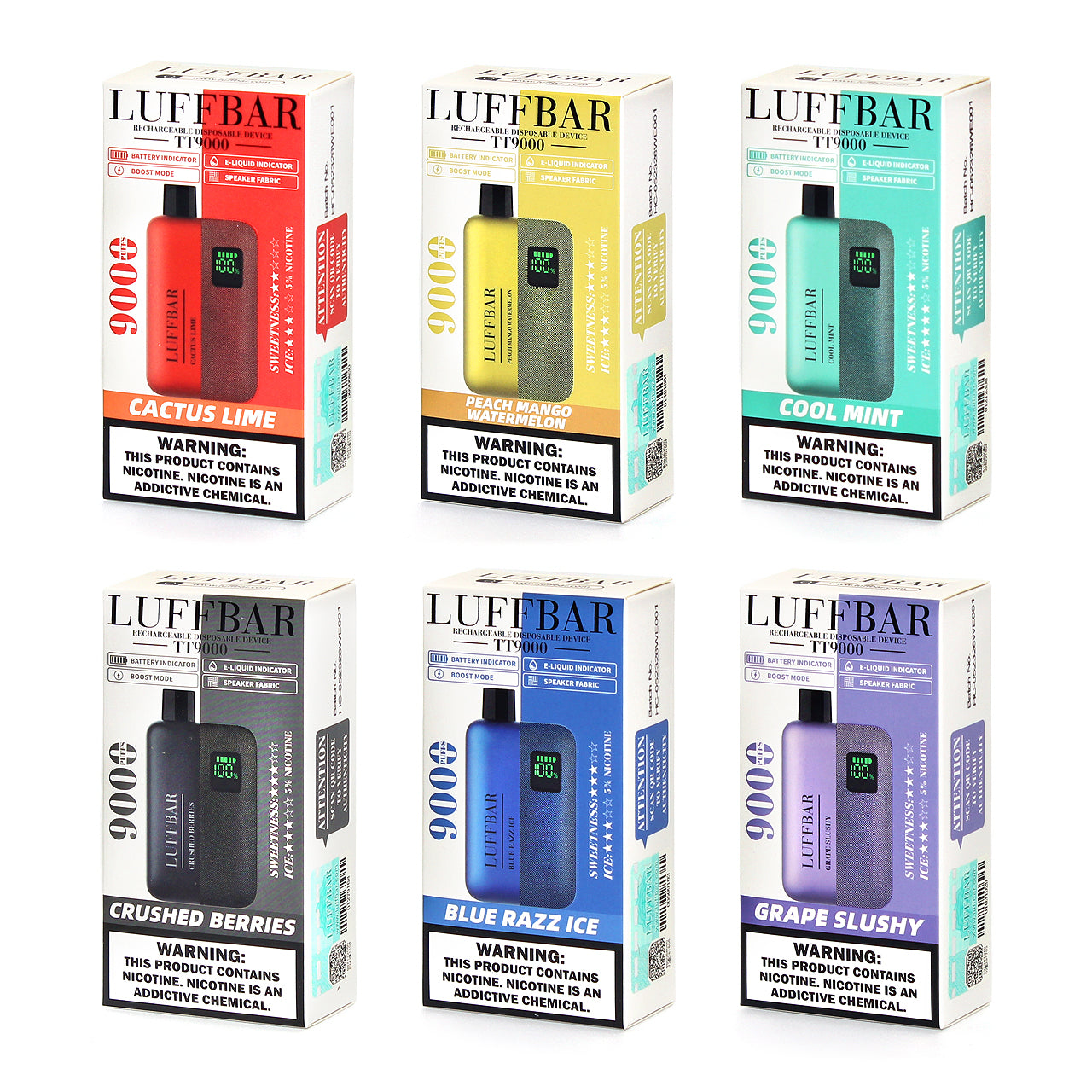 LUFFBAR TT9000 Disposable Vape Strawberry Ice
