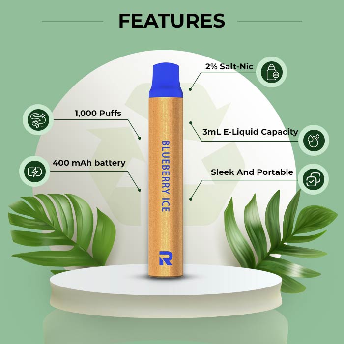 Air-Nano-blueberry-ice-sustainable-disposable-vapepod