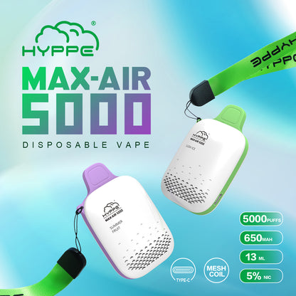 Hyppe Max Air 5000 Disposable Vape 5% Nic