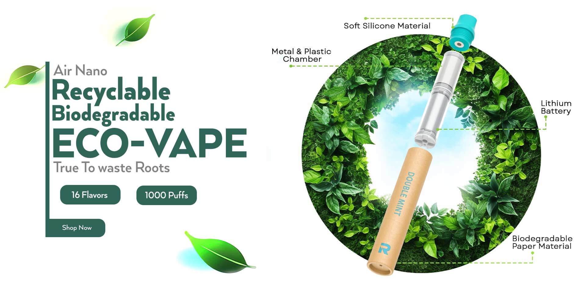 Revolution Air Nano Recyclable Disposable Vape Pods