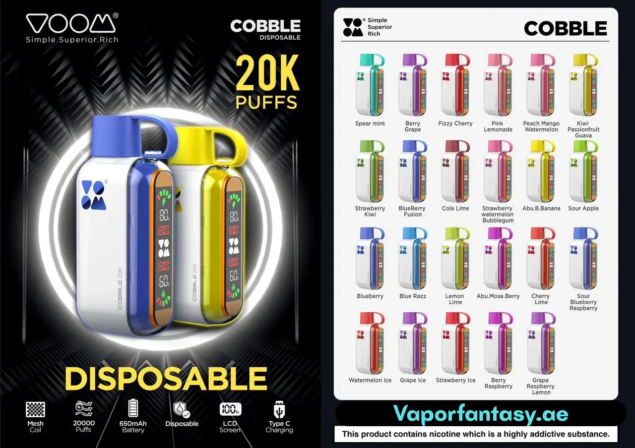 Voom Cobble 20,000 puffs Disposable Vape