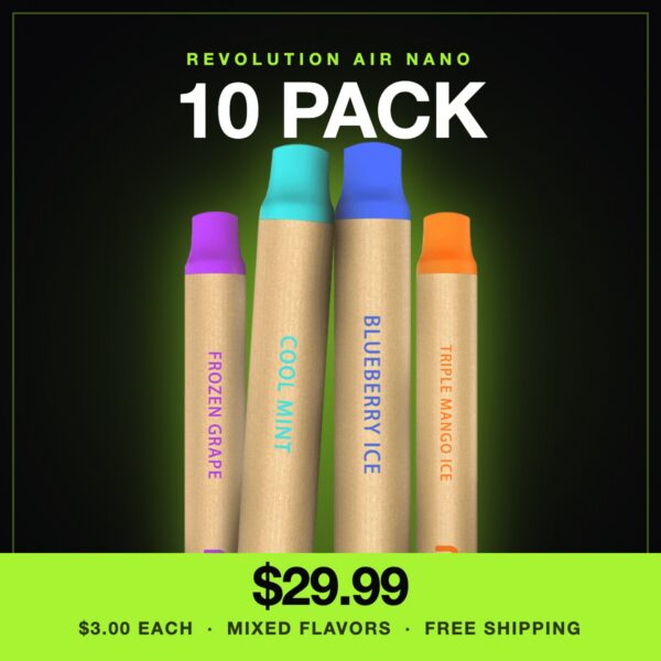 Revolution Air Nano 10 Pack — $29.99, mixed flavors, free shipping