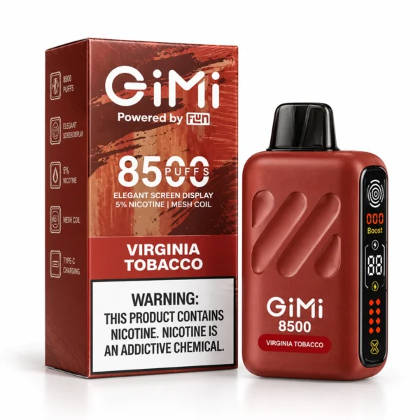 GiMi 8500 disposable vape - Virginia Tobacco