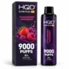HQD Cuvie Plus 2.0 9000 disposable vape - Strawberry Raspberry