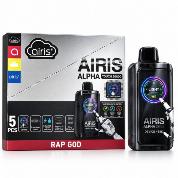 Airis Alpha Touch 20000 Rap God disposable vape