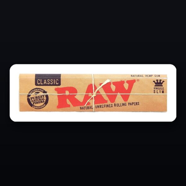 RAW Classic King Size Slim rolling papers booklet